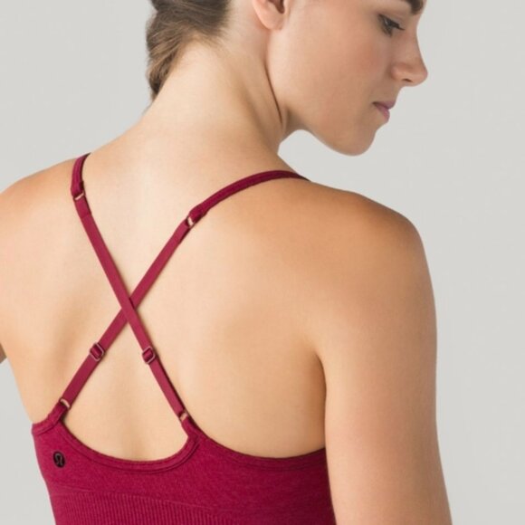 Lululemon Ebb To Street Bra Heathered Bumble Berry - Picture 5 of 11